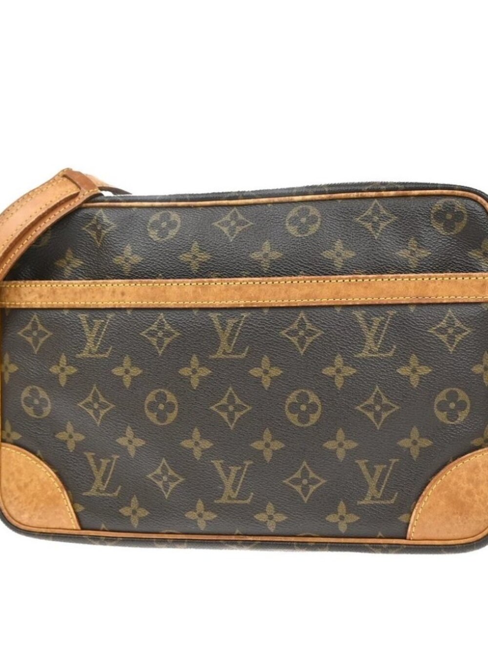 LOUIS VUITTON Trocadero 30 Shoulder Bag Monogram Leather Brown M51272 32YJ211